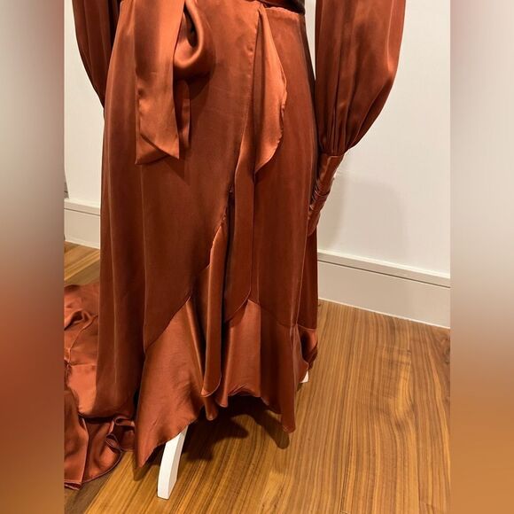 Ulla Johnson (Zimmerman) 100% silk wrap dress size 4 - Picture 4 of 12